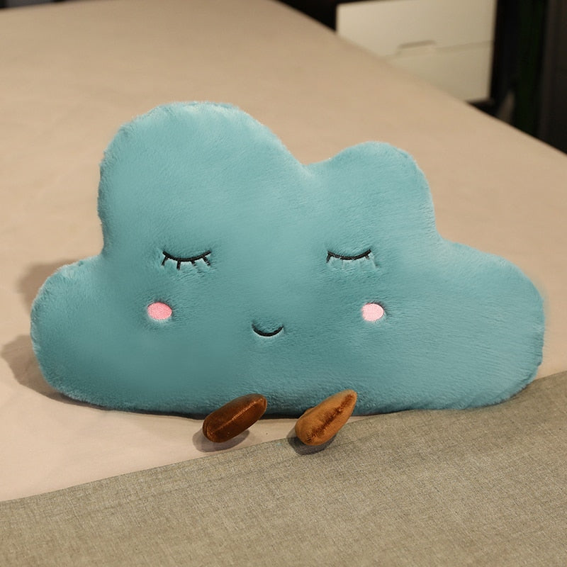 ATELIER-TIBET – Coussin Nuage Kawaii Japonais en Tissu Doux – 55 × 32 cm