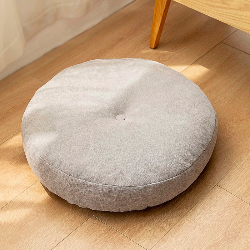 ATELIER-TIBET Coussin de Méditation Couleur Unie – Assise Simple & Confortable