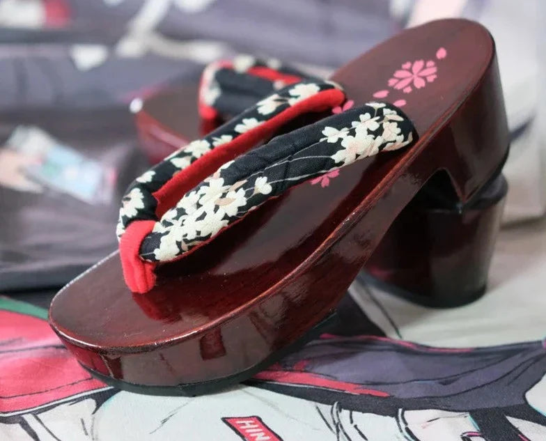 ATELIER-TIBET – Geta Japonaise Moderne en Bois & Tissu