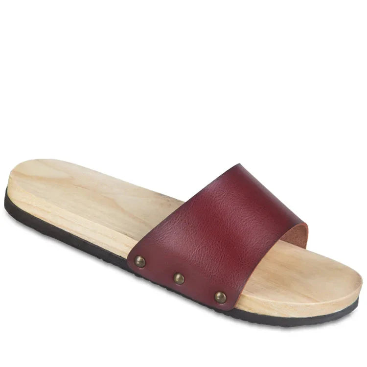 ATELIER-TIBET – Sabot Geta Moderne en Bois & Cuir PU