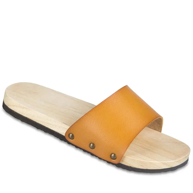 ATELIER-TIBET – Sabot Geta Moderne en Bois & Cuir PU