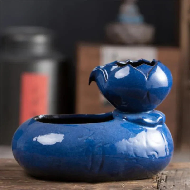 ATELIER-TIBET – Fontaine Japonaise Nippone en Céramique & Argile Violette