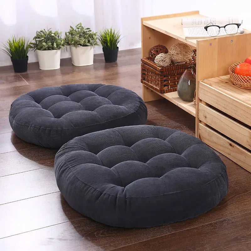 ATELIER-TIBET — Coussin Japonais de Sol Rond 55 cm | Confort Zen & Design Épuré