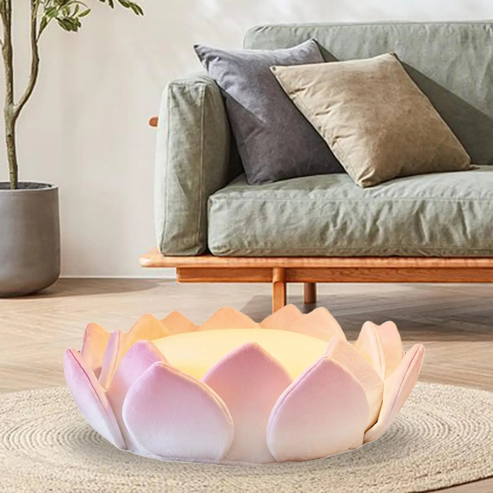 ATELIER-TIBET Coussin de Méditation « Fleur de Lotus » – Style Élégant & Confort Assuré