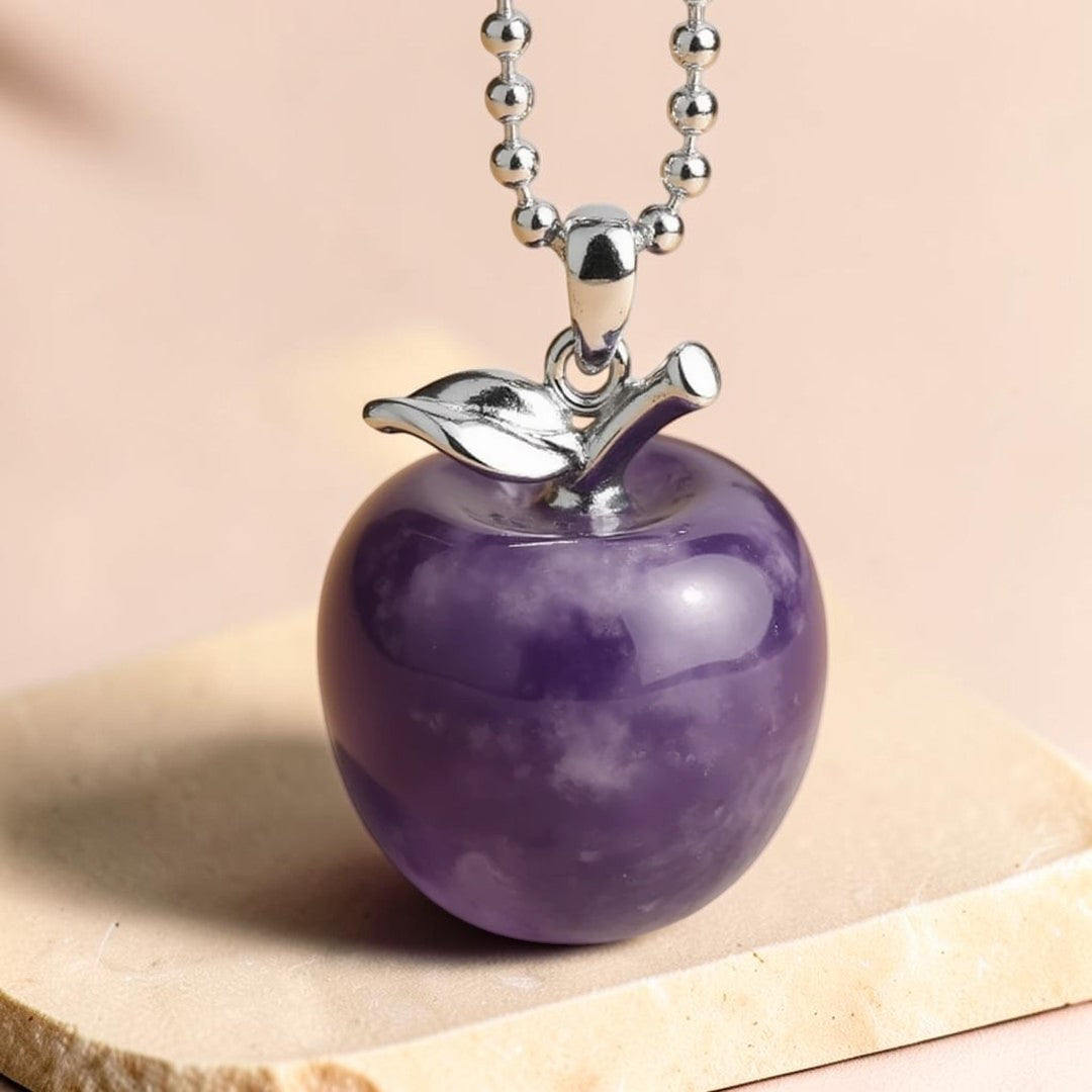 ATELIER-TIBET – Pendentif Pomme en Pierre Naturelle