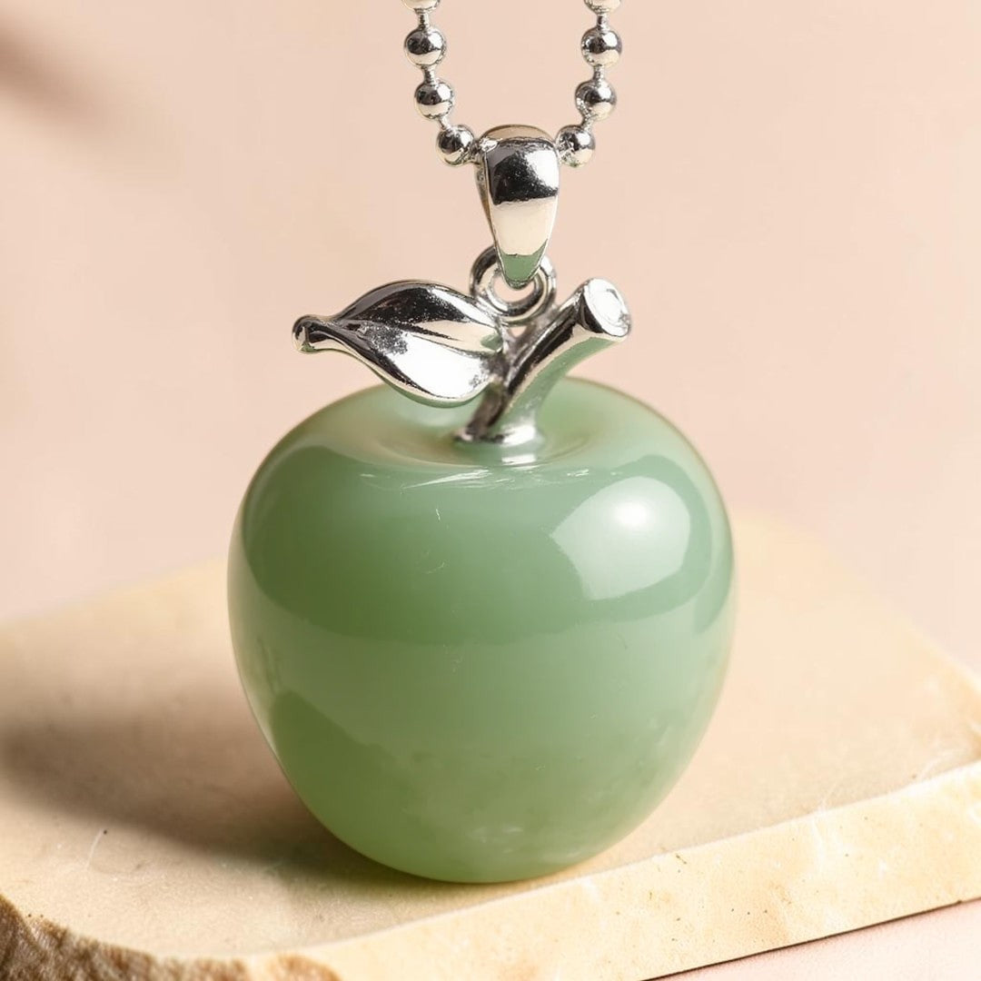 ATELIER-TIBET – Pendentif Pomme en Pierre Naturelle
