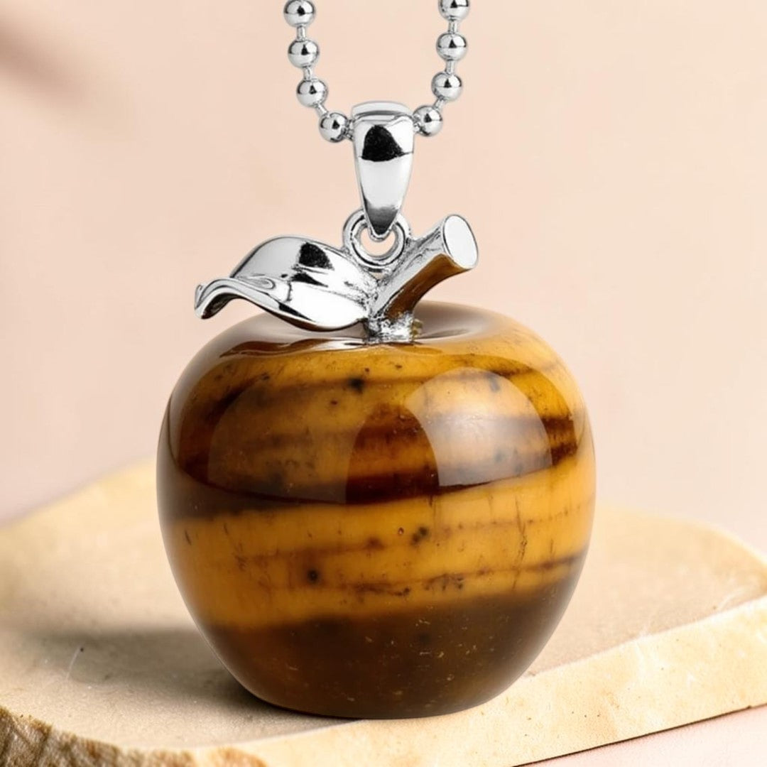 ATELIER-TIBET – Pendentif Pomme en Pierre Naturelle