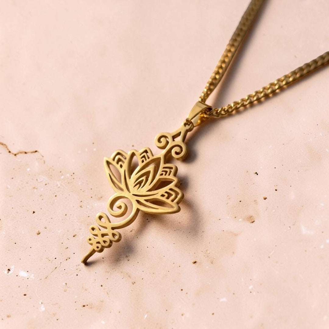 ATELIER-TIBET – Pendentif Lotus Unalome