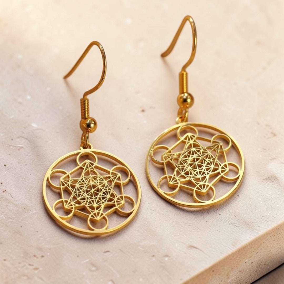 ATELIER-TIBET – Boucles d'Oreilles Métatron