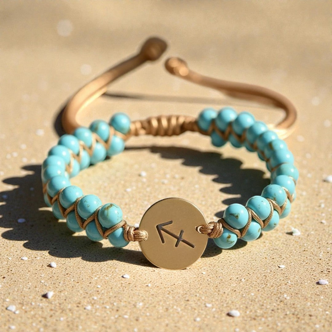 ATELIER-TIBET – Bracelet Tressé 12 Constellations en Pierres Naturelles