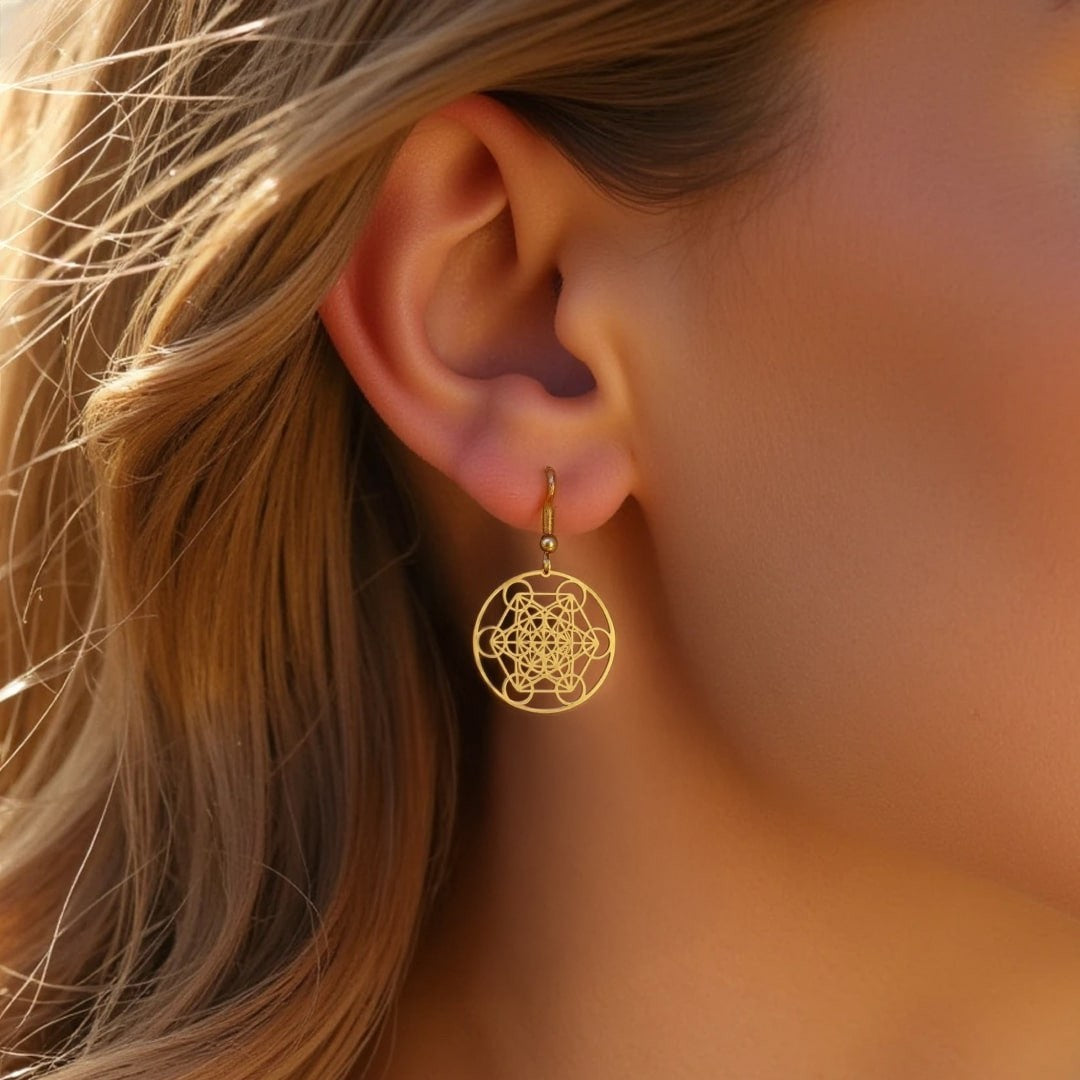 ATELIER-TIBET – Boucles d'Oreilles Métatron