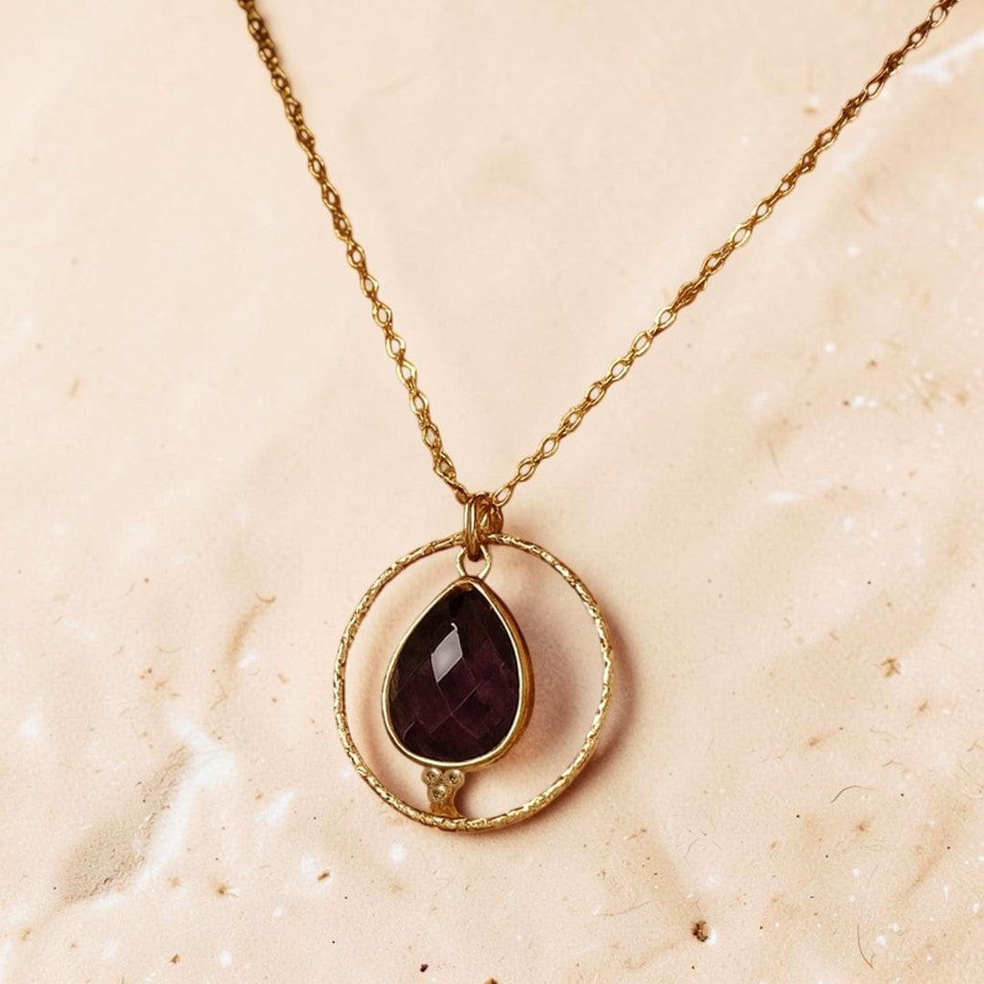 ATELIER-TIBET – Collier Cercle de Sérénité en Améthyste