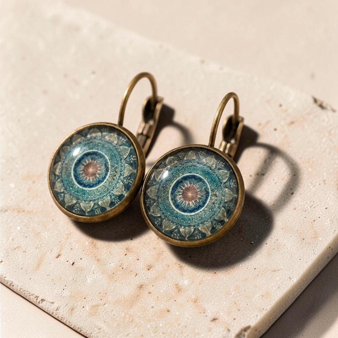 ATELIER-TIBET – Boucles d'Oreilles Mandala