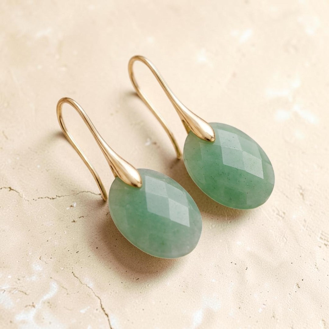 ATELIER-TIBET – Boucles d’Oreilles Elova en Pierre Naturelle