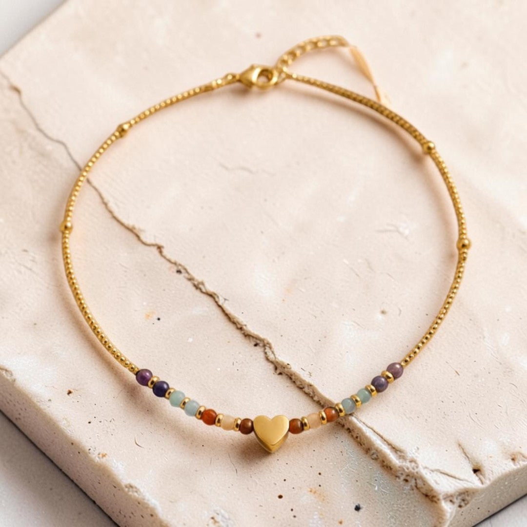 ATELIER-TIBET – Collier Chemin du Cœur – 7 Chakras