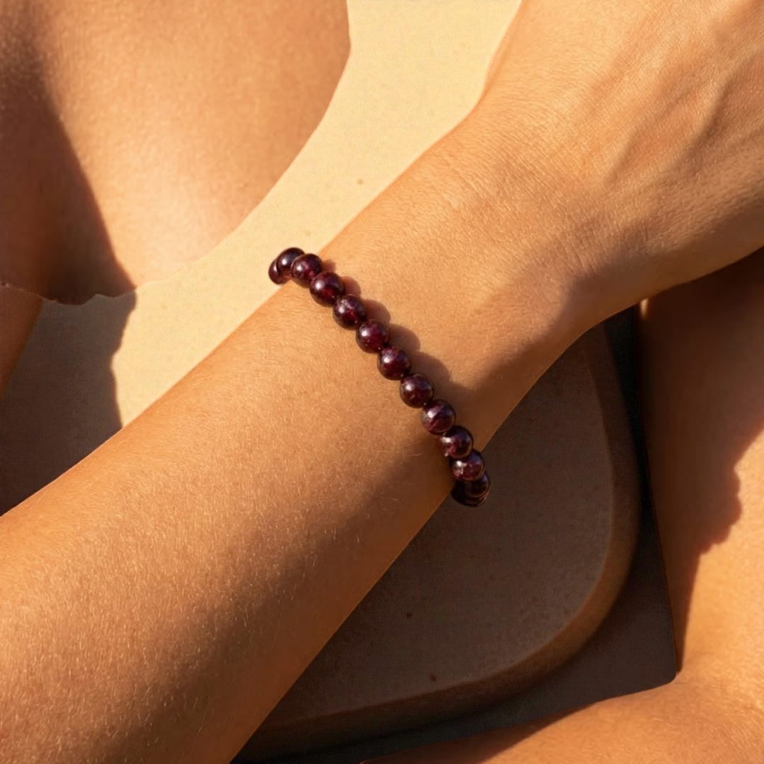 ATELIER-TIBET – Bracelet Force de Vie en Grenat Almandin