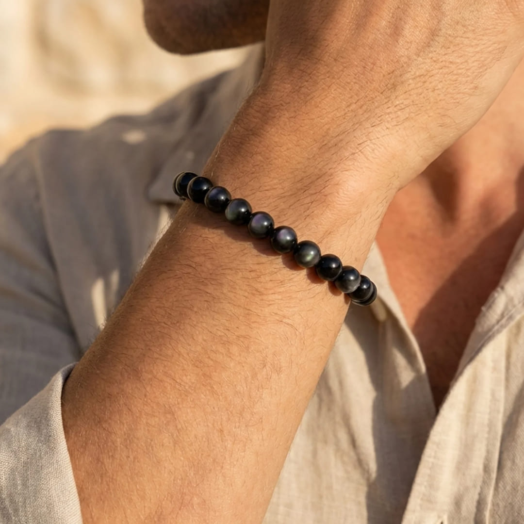 ATELIER-TIBET – Bracelet Guidance en Obsidienne Œil Céleste