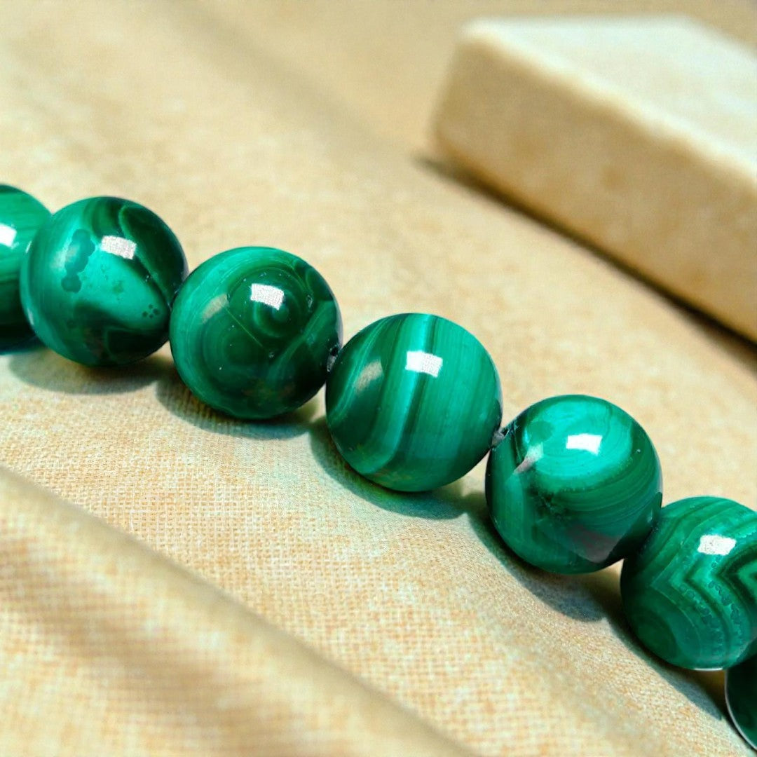 ATELIER-TIBET – Bracelet Purification en Malachite Véritable