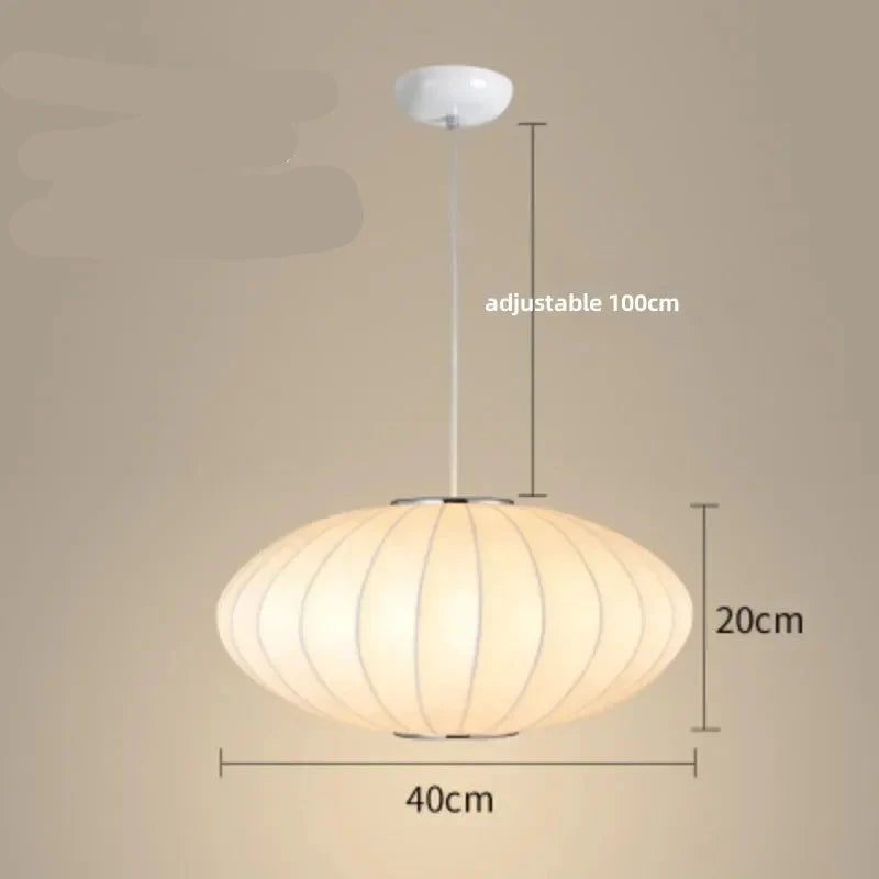 ATELIER-TIBET – Suspension Japonaise en Soie Ovale