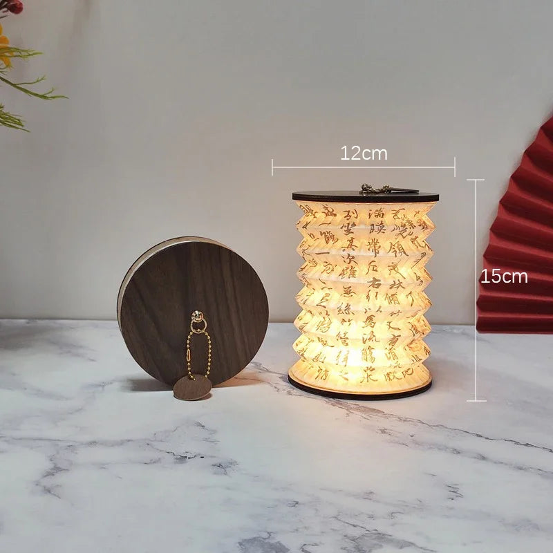 ATELIER-TIBET – Lampe Lanterne Japonaise Pliable