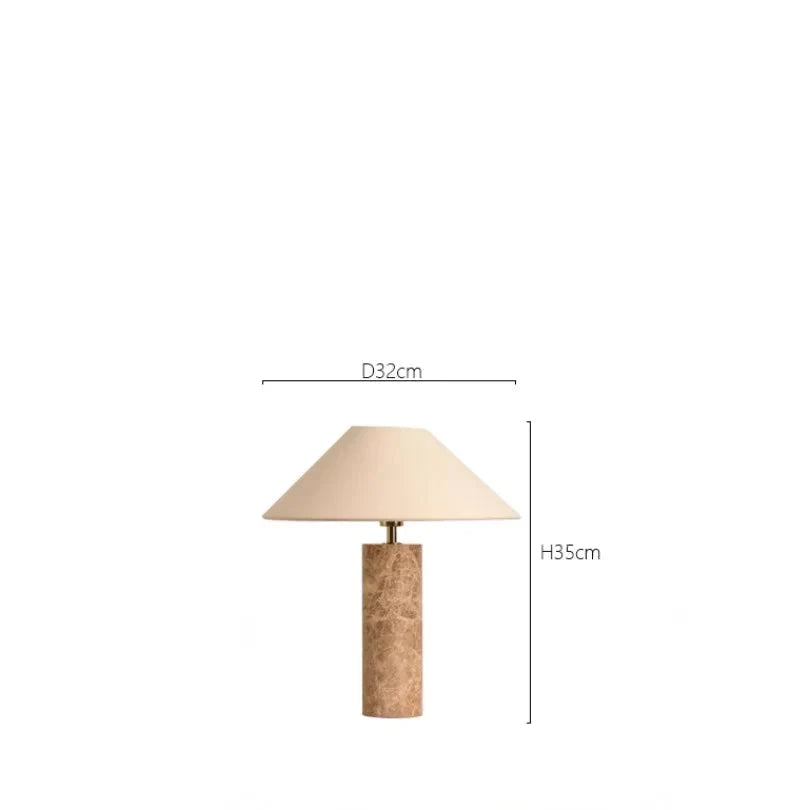 ATELIER-TIBET – Lampe de Chevet Japonaise en Marbre