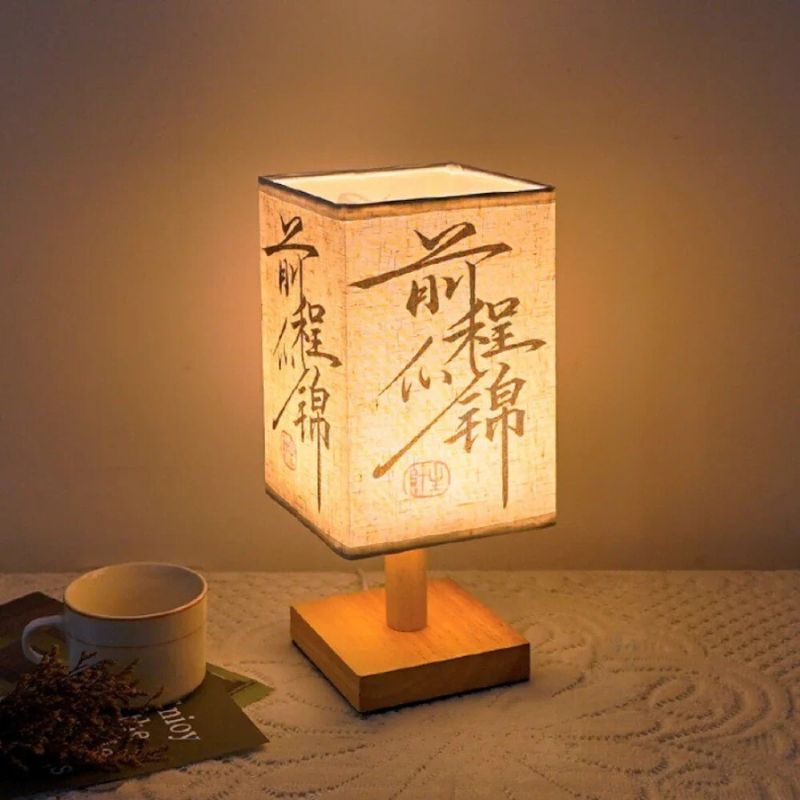 ATELIER-TIBET Lampe de Bureau Calligraphie Chinoise – Lumière Zen & Ambiance Poétique