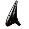 ATELIER-TIBET Ocarina Grave en Céramique – Instrument à Vent, 12 Trous, Tonalité Do