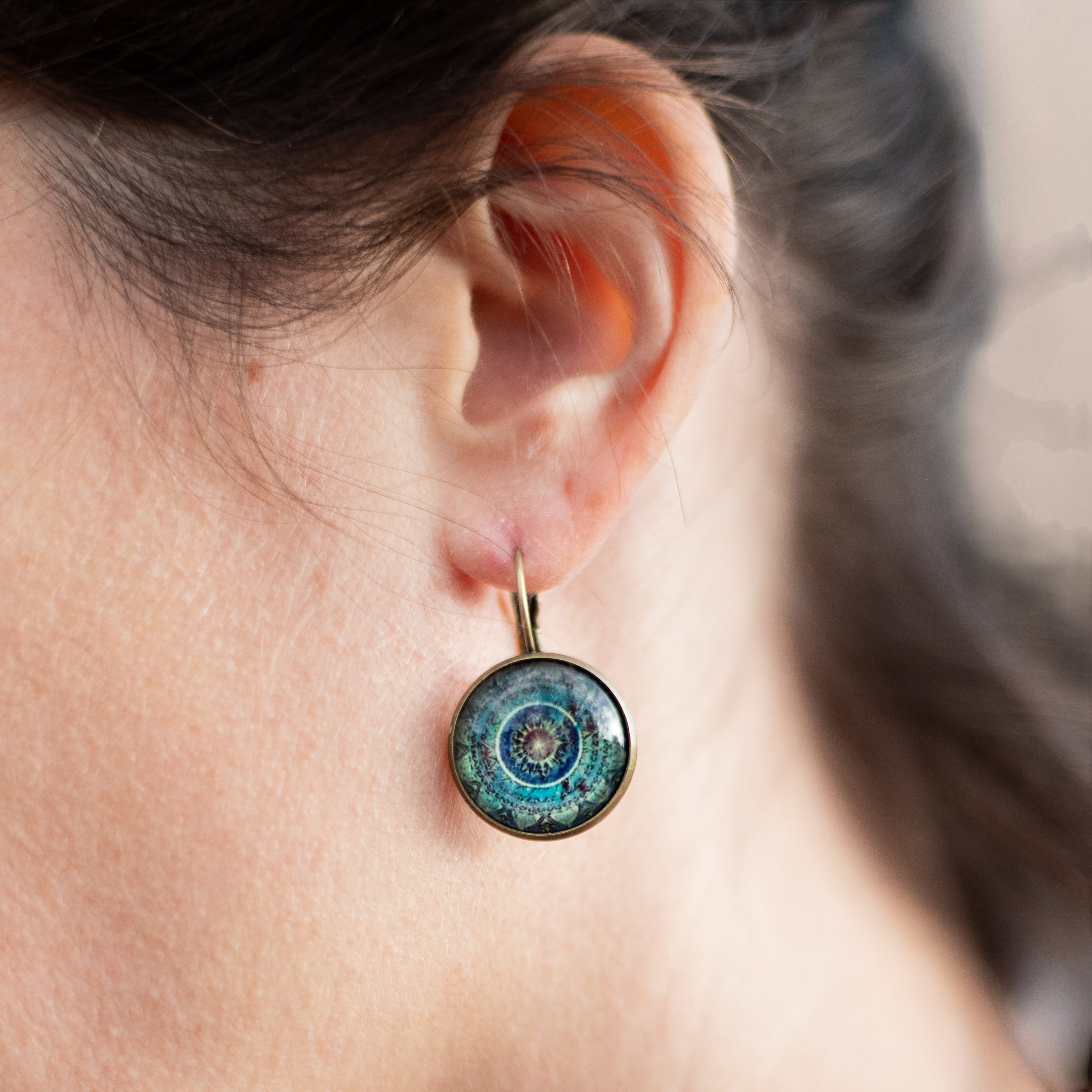 ATELIER-TIBET – Boucles d'Oreilles Mandala