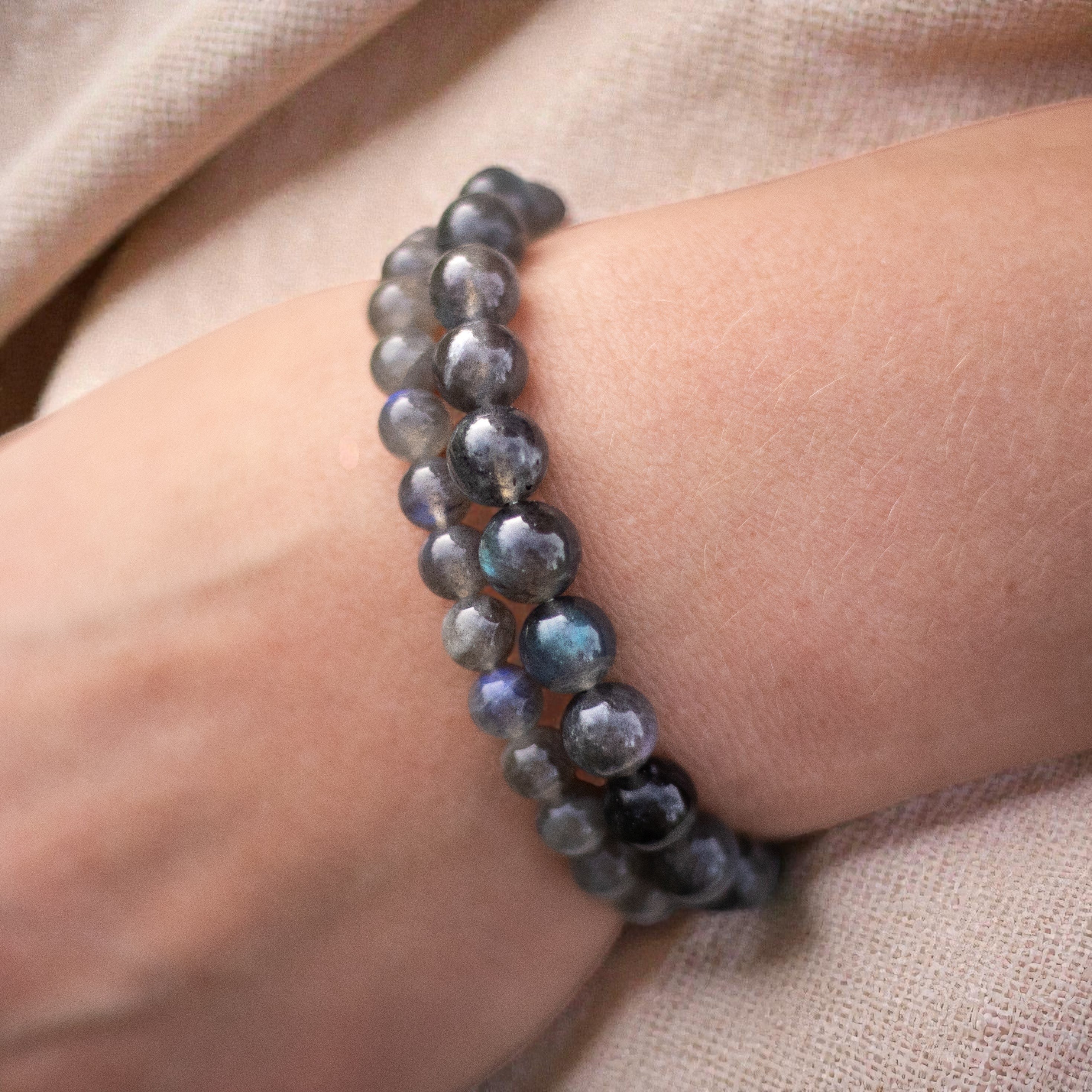 ATELIER-TIBET – Bracelet Bouclier de Protection en Labradorite
