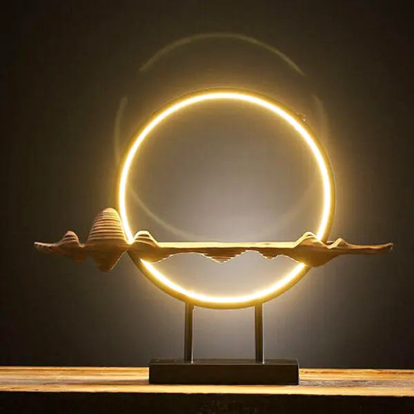 ATELIER-TIBET – Porte-Encens Bouddha Original avec Anneau Lumineux LED