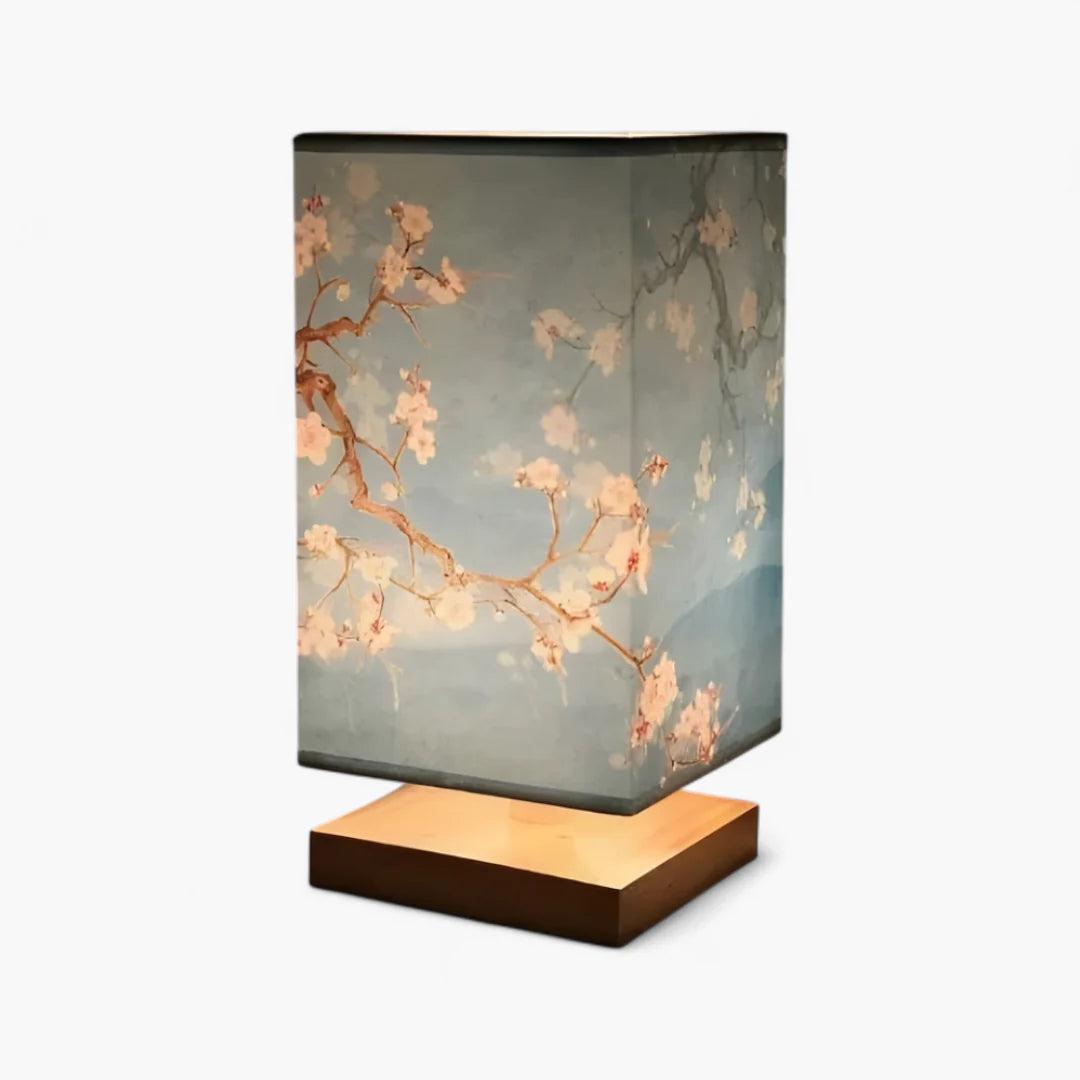 ATELIER-TIBET Lampe de Chevet Japonaise Scandinave – Éclairage Doux & Ambiance Zen pour Chambre et Salon
