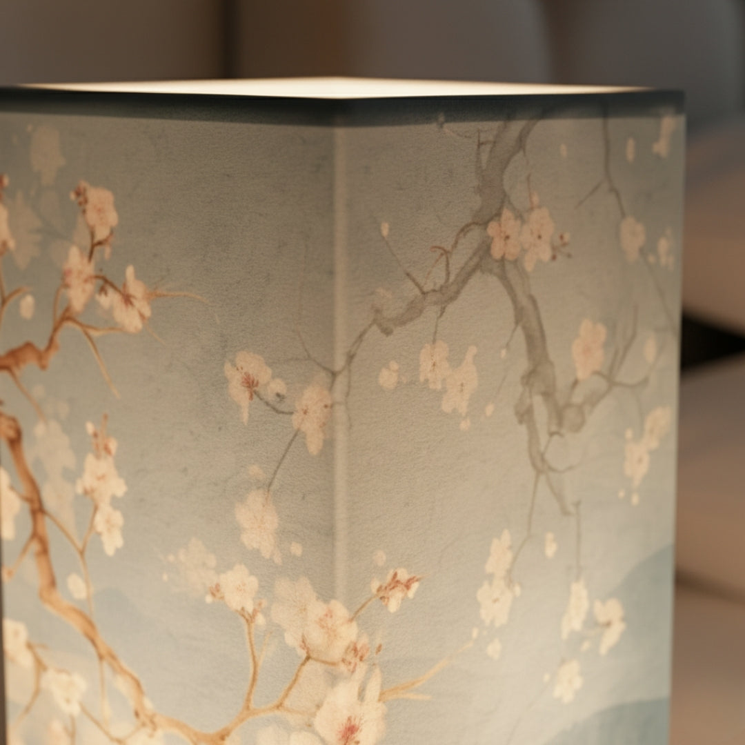 ATELIER-TIBET Lampe de Chevet Japonaise Scandinave – Éclairage Doux & Ambiance Zen pour Chambre et Salon