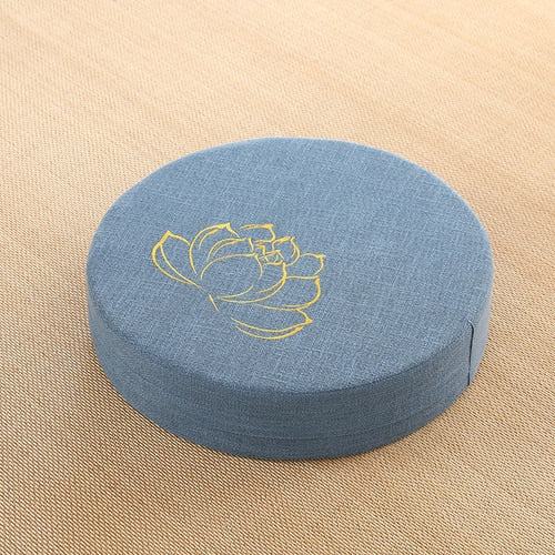 ATELIER-TIBET — Coussin Japonais pour S’asseoir Motif Floral 40 cm | Assise Traditionnelle Zen
