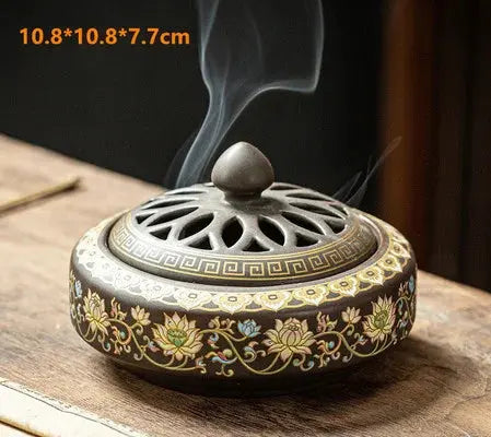ATELIER-TIBET – Brûleur d’Encens en Céramique Zen, Élégance & Sérénité