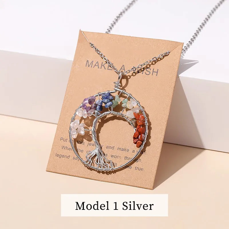 ATELIER-TIBET – Collier Arbre de Vie en Pierres Naturelles