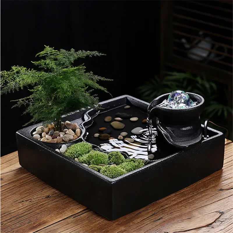 ATELIER-TIBET – Fontaine Japonaise Artistique en Céramique