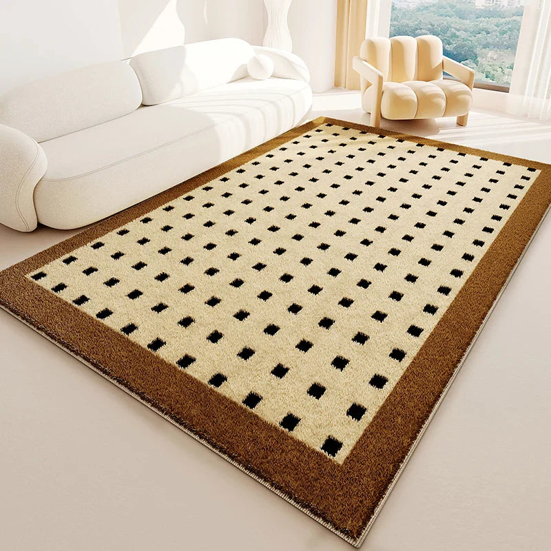 ATELIER-TIBET – Tapis Japonais Wabi Sabi Crème en Peluche Douce