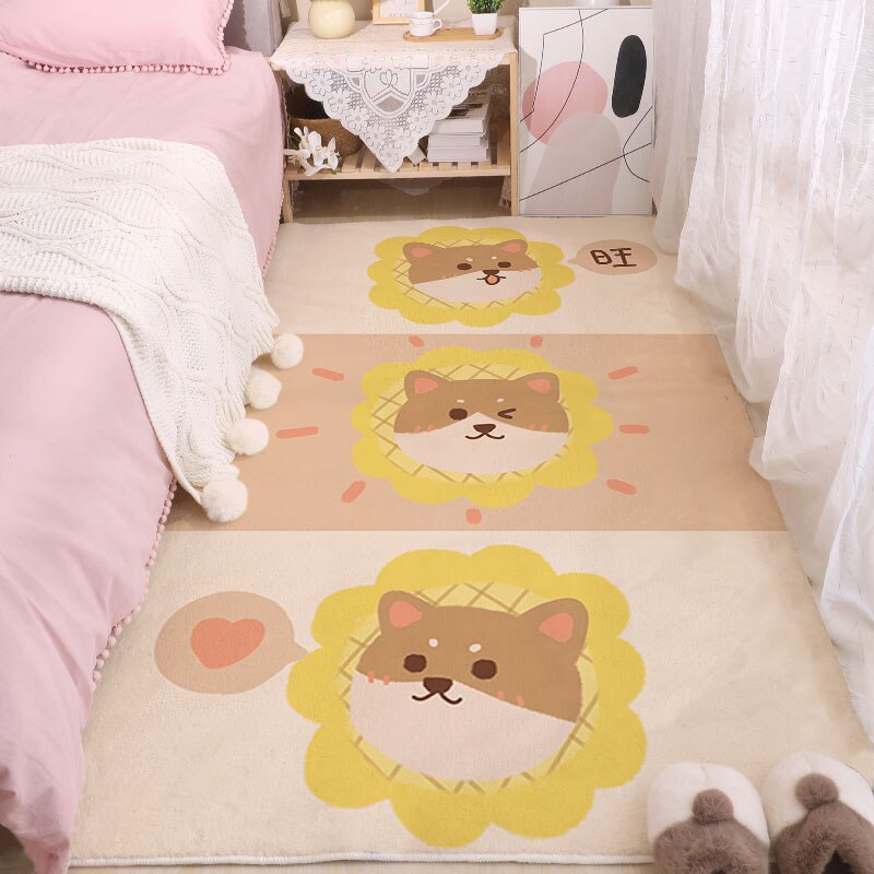 ATELIER-TIBET – Tapis Japonais Kawaii Chats Rectangulaire | Douceur Ludique & Confort Quotidien