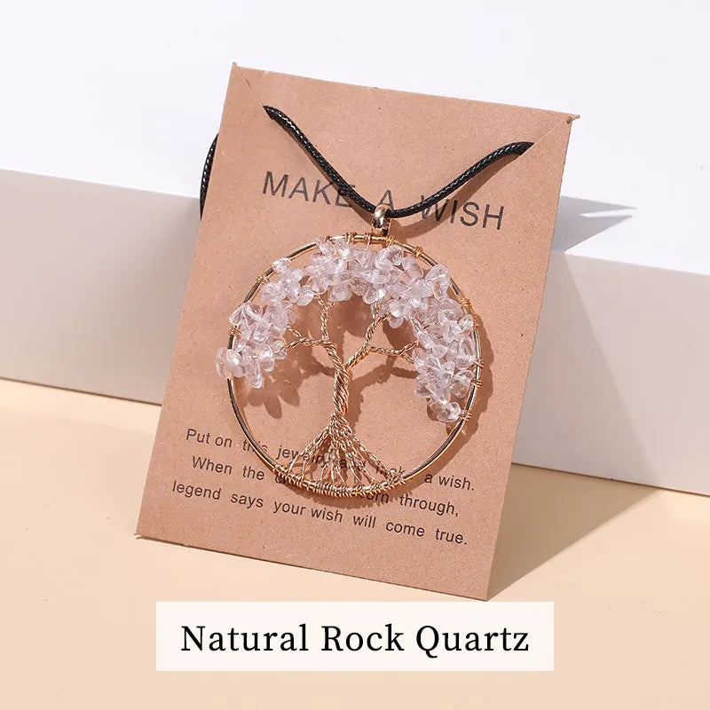 ATELIER-TIBET – Collier Arbre de Vie en Pierres Naturelles