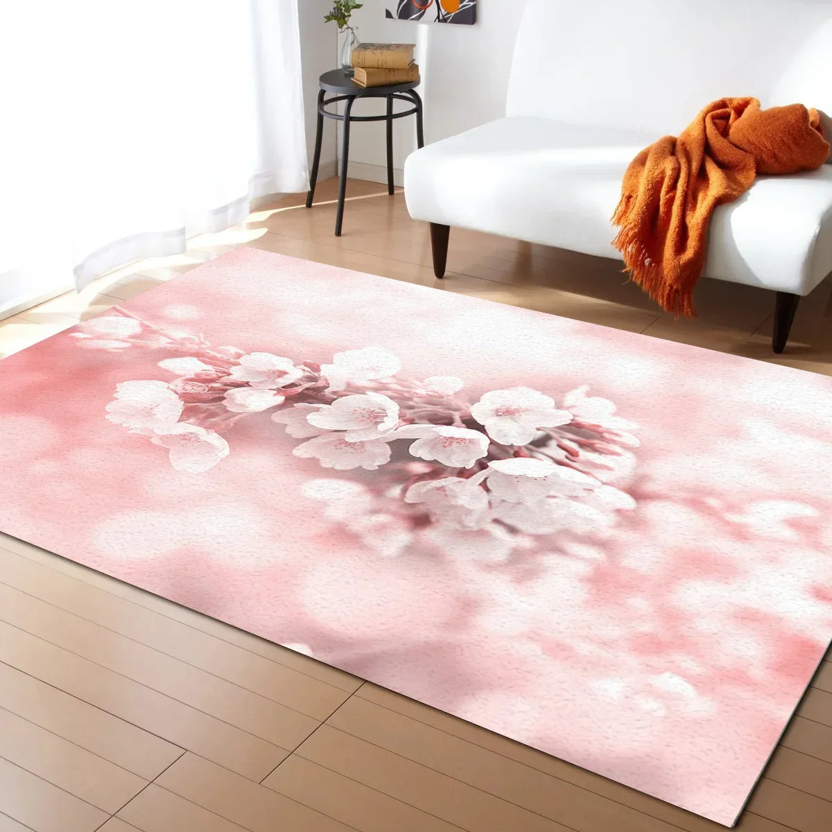 ATELIER-TIBET – Tapis Japonais Sakura en Velours Cristal Antidérapant