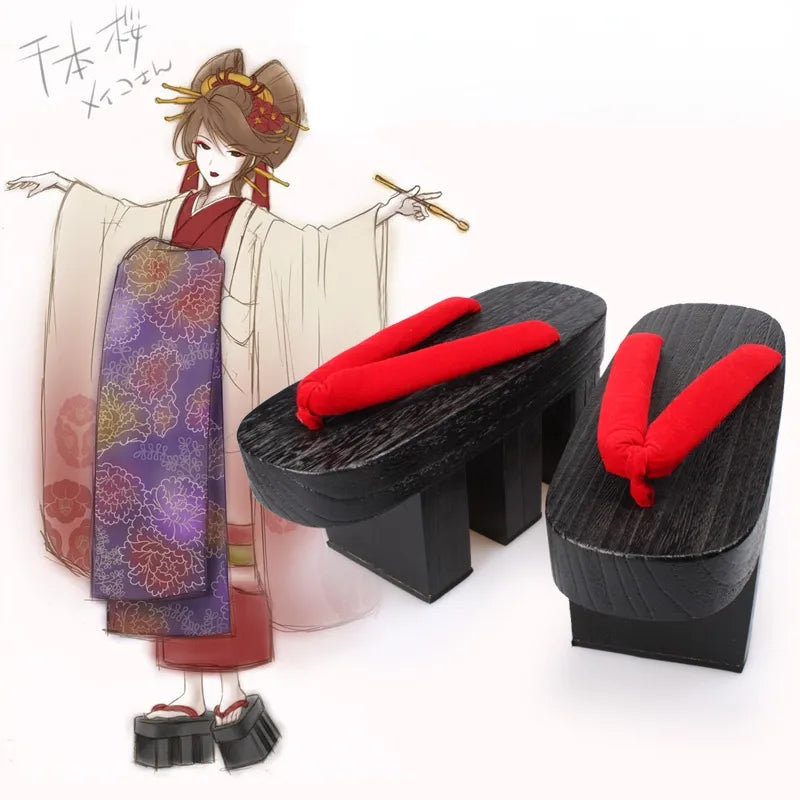 ATELIER-TIBET – Geta Japonaise Femme en Bois de Paulownia