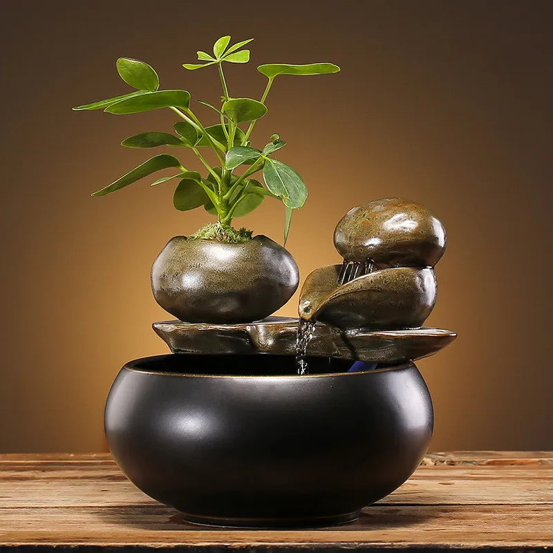 ATELIER-TIBET – Fontaine Japonaise en Céramique Élégante