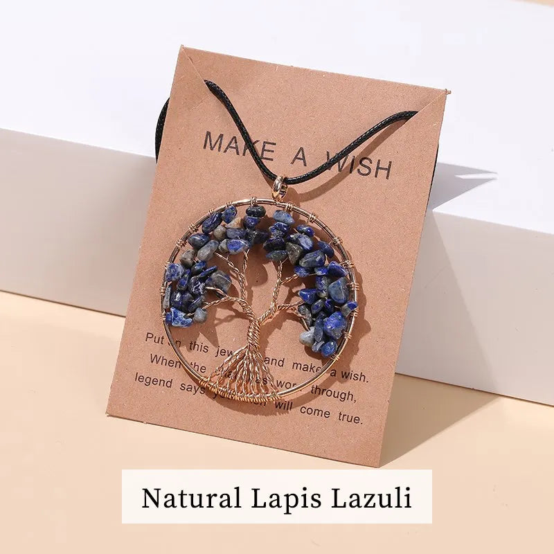 ATELIER-TIBET – Collier Arbre de Vie en Pierres Naturelles