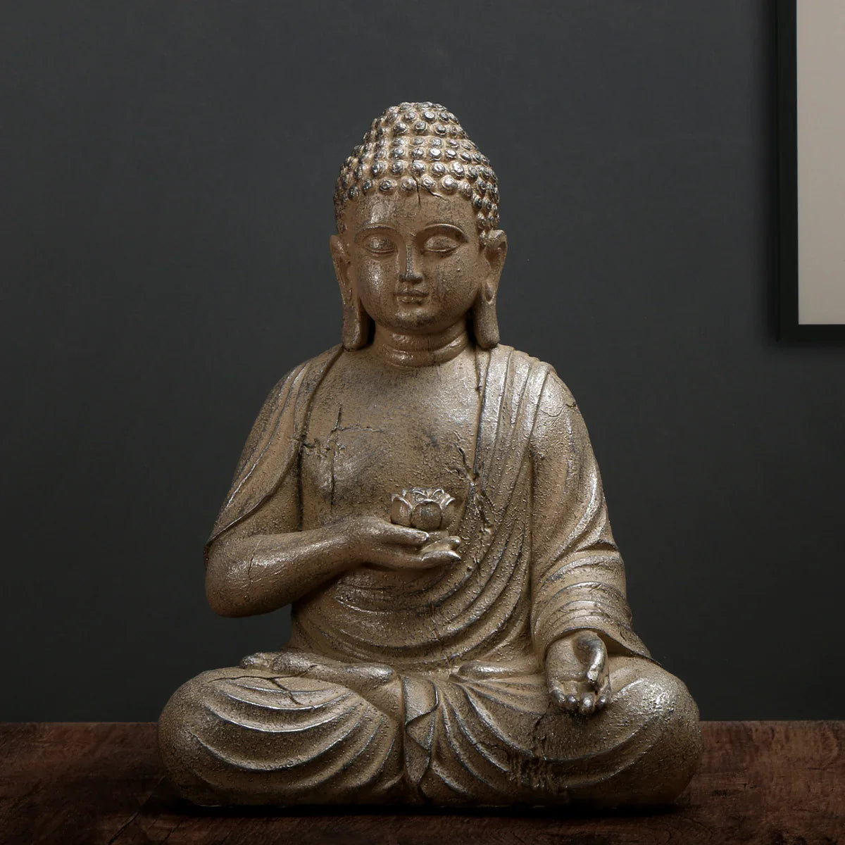 ATELIER-TIBET Statue Japonaise en Pierre de Wildoda | Sculpture Zen Décorative Intérieur & Jardin