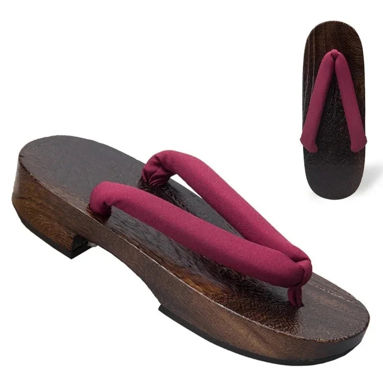 ATELIER-TIBET – Geta Japonais d’Été Femme en Bois Naturel & Coton
