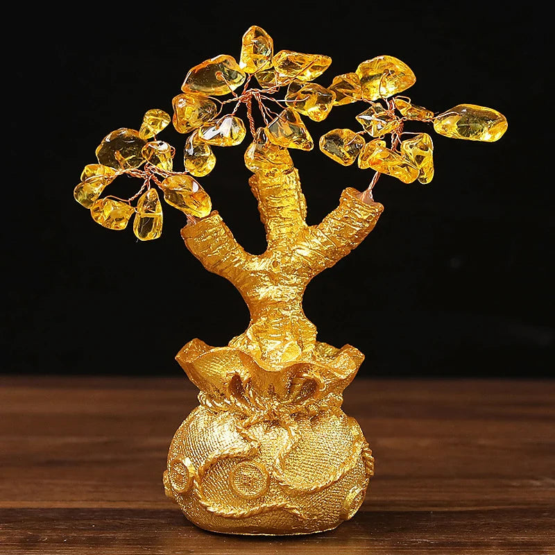 ATELIER-TIBET – Arbre de Vie Feng Shui décoratif en Cristal & Résine