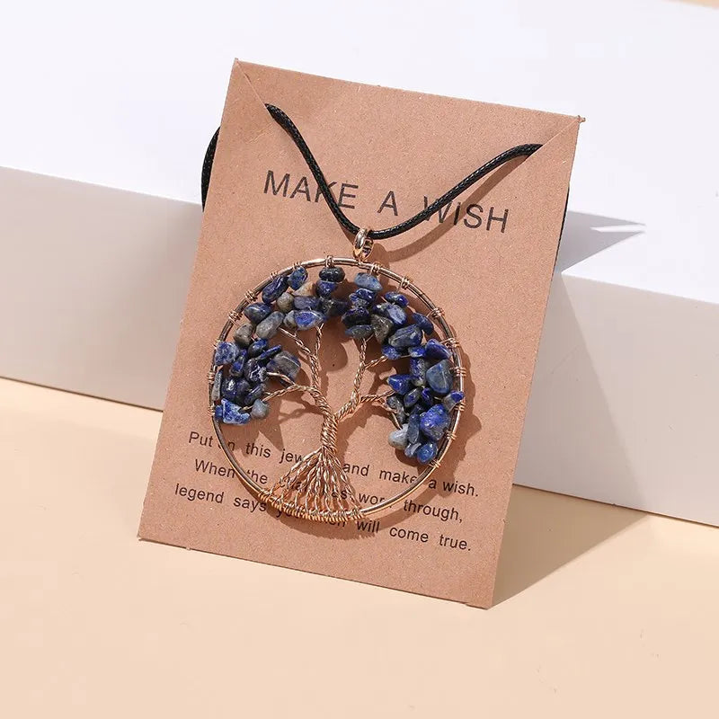 ATELIER-TIBET – Collier Arbre de Vie en Pierres Naturelles