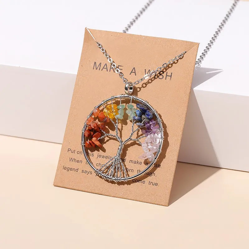 ATELIER-TIBET – Collier Arbre de Vie en Pierres Naturelles