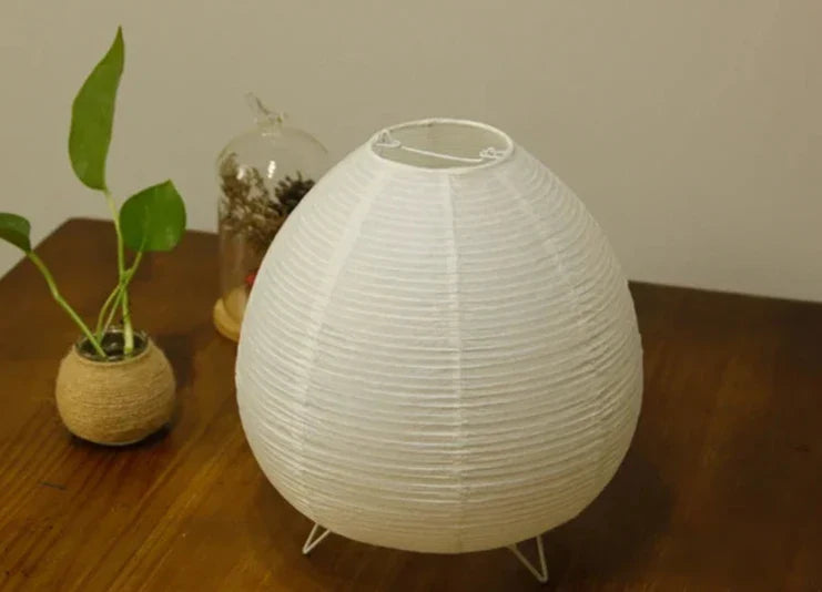 ATELIER-TIBET – Lampe Japonaise en Papier & Fer, Lumière Douce et Ambiance Zen
