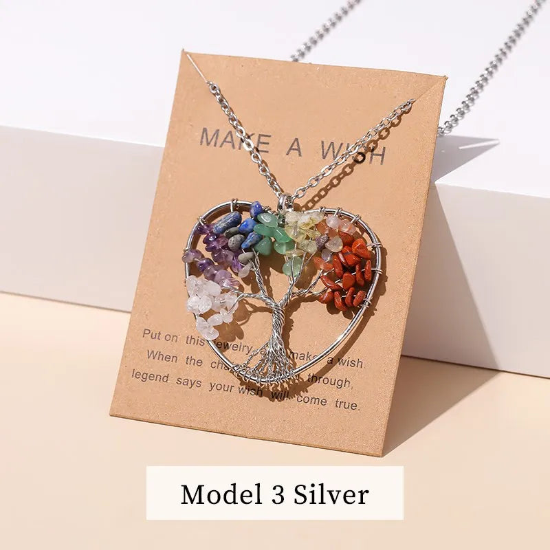 ATELIER-TIBET – Collier Arbre de Vie en Pierres Naturelles
